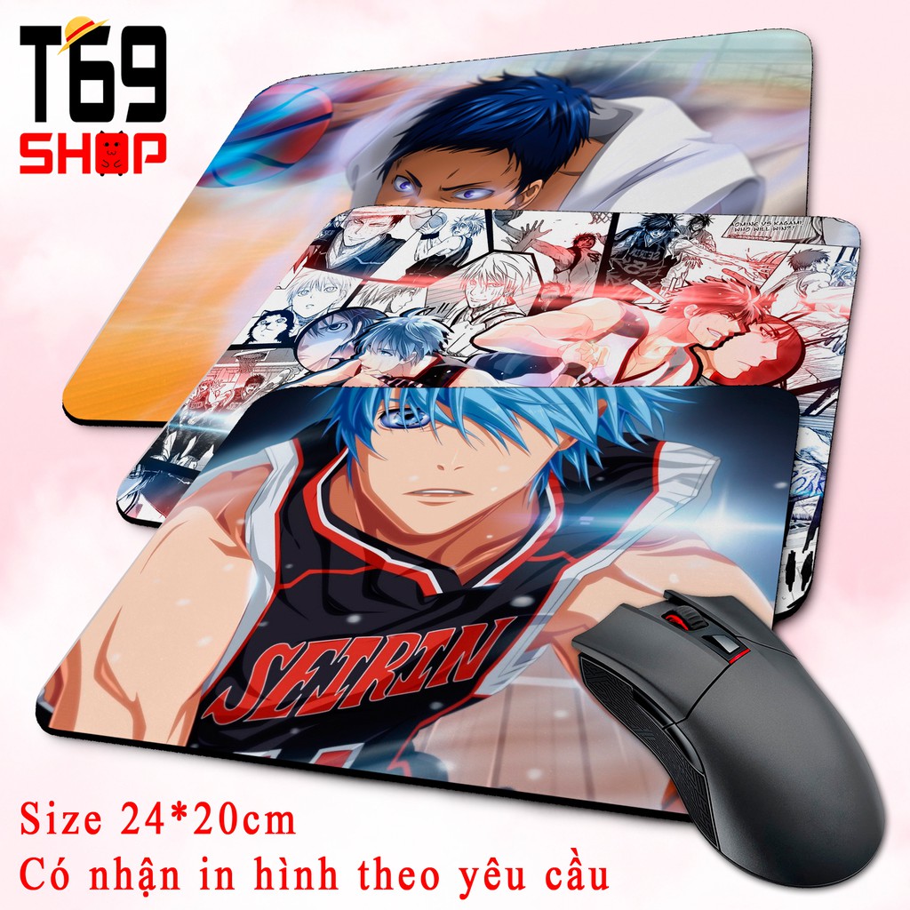 [Có Nhiều Mẫu] Lót chuột anime Kuroko no Basket - Size 24x20cm