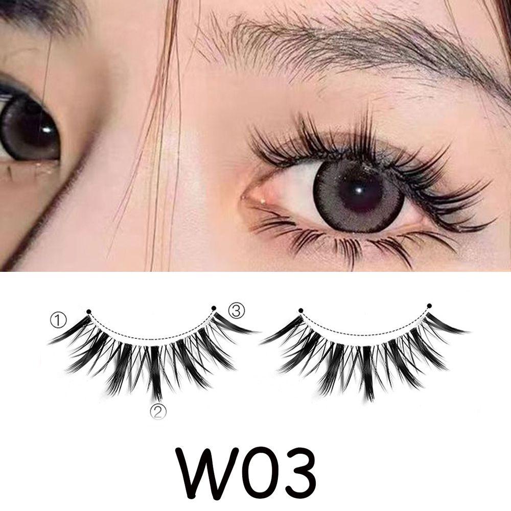 Set 1 / 4 Cặp Lông Mi Giả Mềm Mại Tự Nhiên Thời Trang Cho Nữ