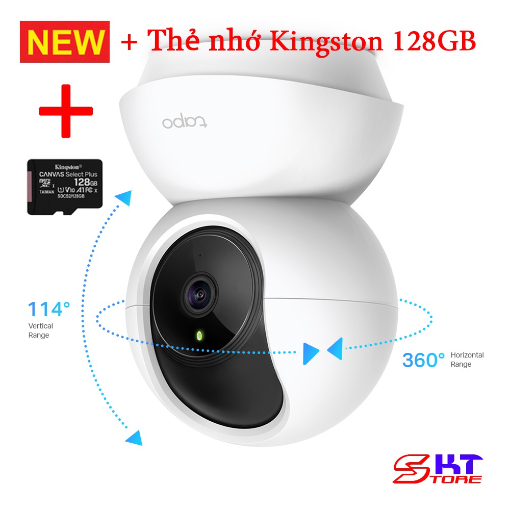 Camera Wifi Tp-Link Tapo C200 + Thẻ nhớ Kingston microSD Canvas Select Plus 16GB / 32GB / 64GB / 128GB - Hàng Chính Hãng