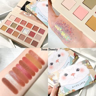 Bảng phấn mắt nhũ muge leen cat 21