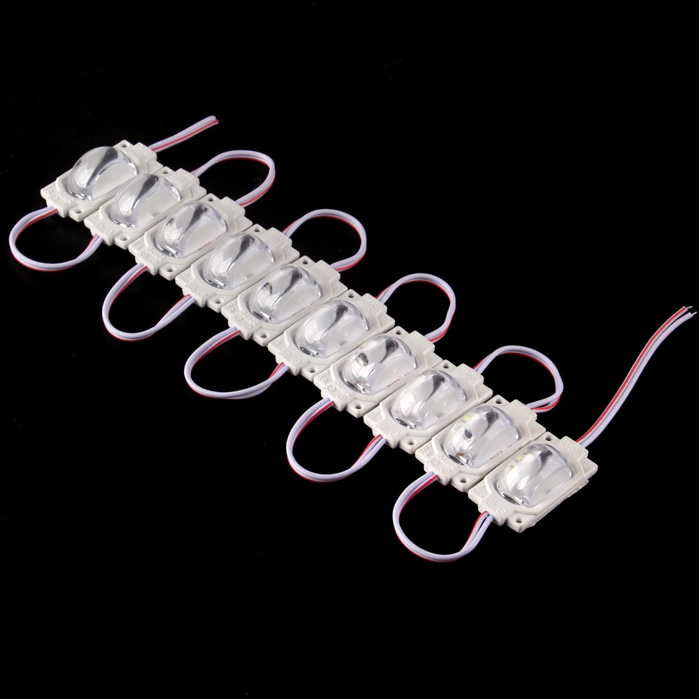 Set 10 Mô-đun đèn 1 LED 12V 24V đánh dấu bên hông siêu sáng cho xe buýt cảnh báo xe tải