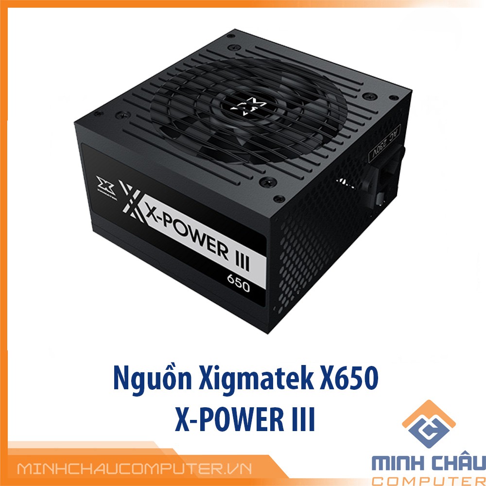 Nguồn XIGMATEK X-POWER III X-650 (EN45990) - Bảo hành chính hãng Mai Hoàng 36 T