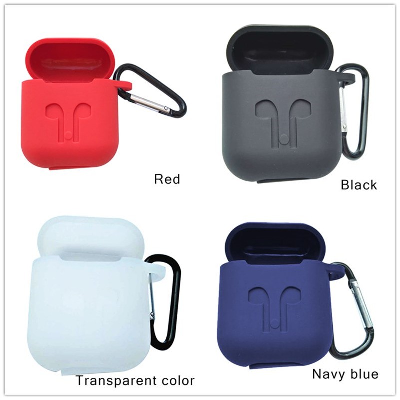 Hộp đựng tai nghe Bluetooth không dây Silicone hiện có 8 màu