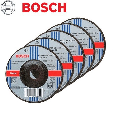 Combo 5 đá mài sắt Bosch 2608600017 100x6x16mm