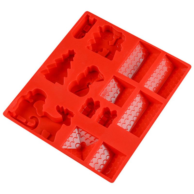 Khuôn Silicone Làm Bánh Phong Cách Giáng Sinh Đáng Yêu