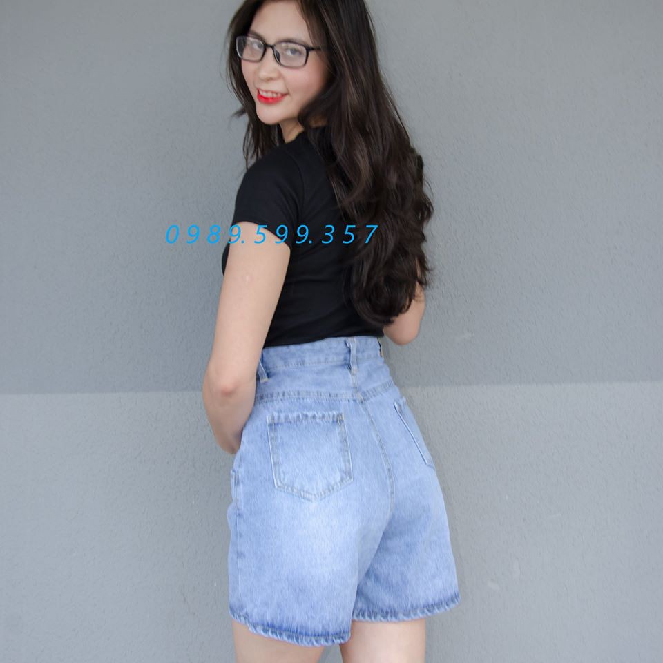 Quần Short Jean Nữ Có Bigsize 60kg-80kg (JN)