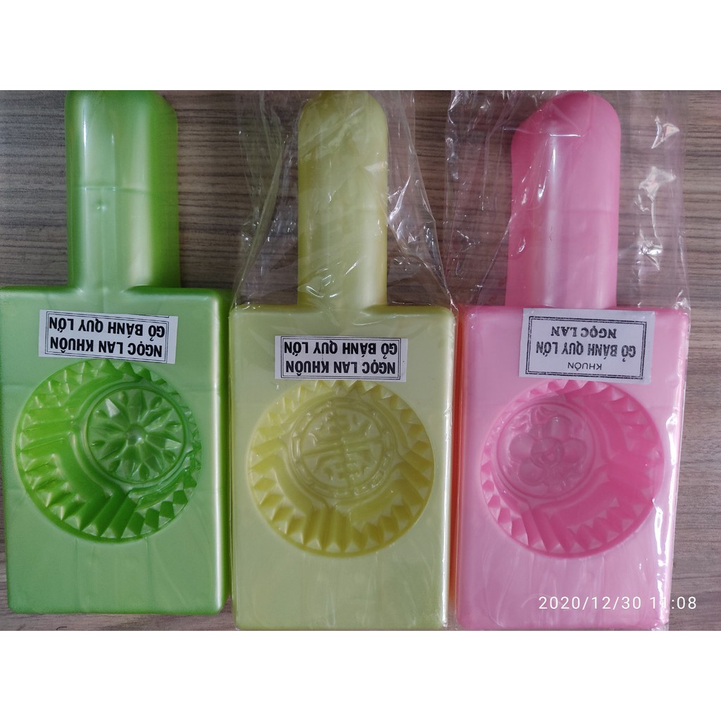 COMBO 3 Khuôn Nhựa BÁNH IN VÀ BÁNH ĐẬU XANH BÁNH QUY LỚN