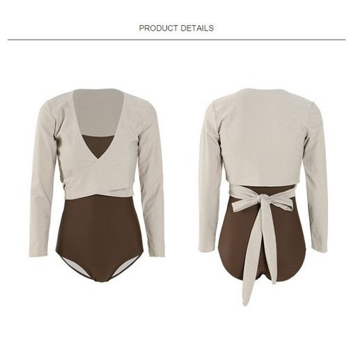 Bộ Đồ Bơi Một Mảnh Tay Dài Chống Nắng Phong Cách Hàn Quốc | BigBuy360 - bigbuy360.vn
