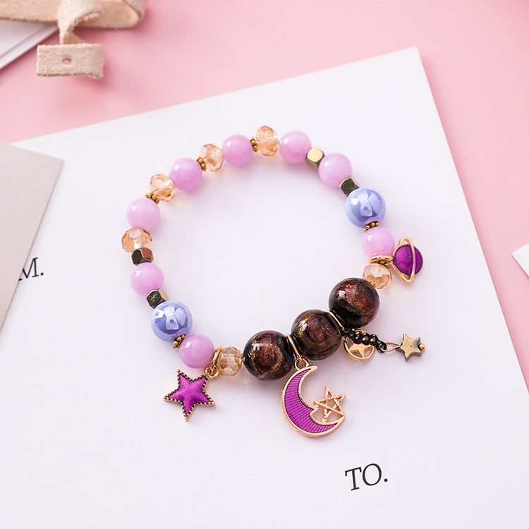 ✨Jenny’s shop✨ Vòng tay pha lê hạt thủy tinh Bohemian Wind Star