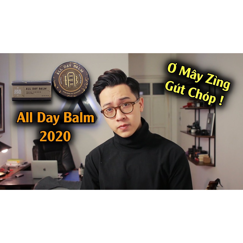 [CHÍNH HÃNG] Sáp vuốt tóc nam ALL DAY BALM 2022 by Hairzone 2Oz 56g wax tạo kiểu tóc Hair Zone