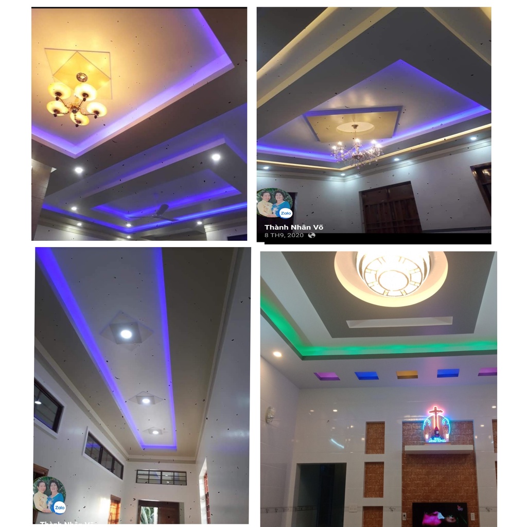 Dây đèn led đôi trang trí ngoài trời, đèn LED DÂY hắt trần siêu bền