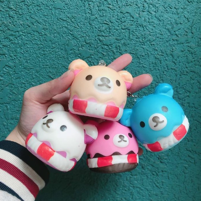 [ CÓ SẴN ] SQUISHY GẤU RILAKKUMA MẶC PHAO