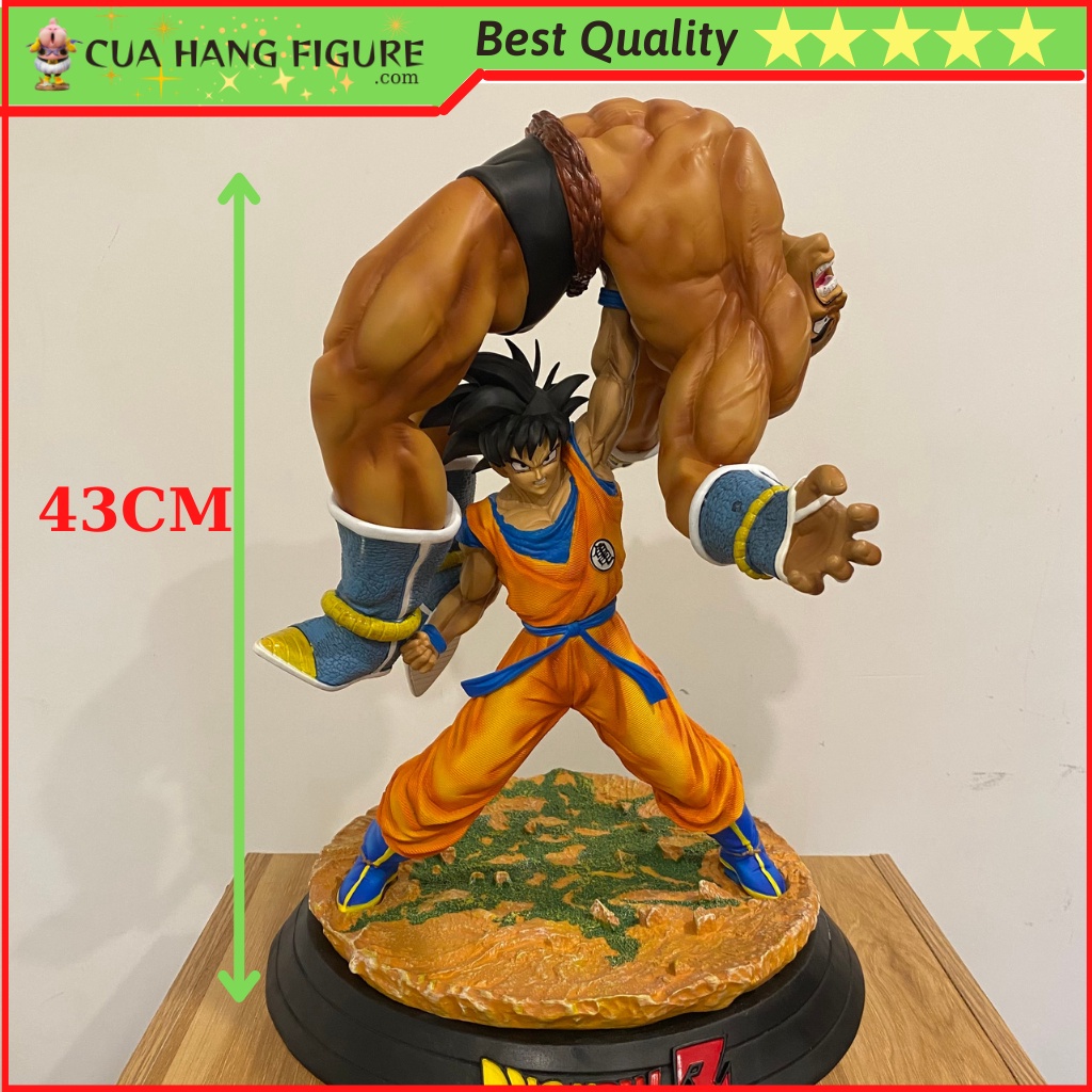 Mô hình SonGoku vs Nappa cực nét cao 43cm - Mô hình dragonball chất lượng cao