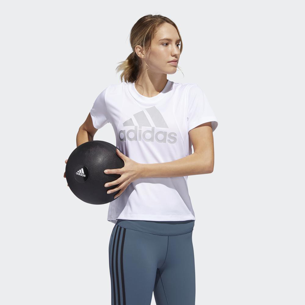 [Mã WABRDAS giảm 15% tối đa 500K đơn 1 triệu] adidas TRAINING Áo thun Badge of Sport Logo Nữ Màu trắng GC8182