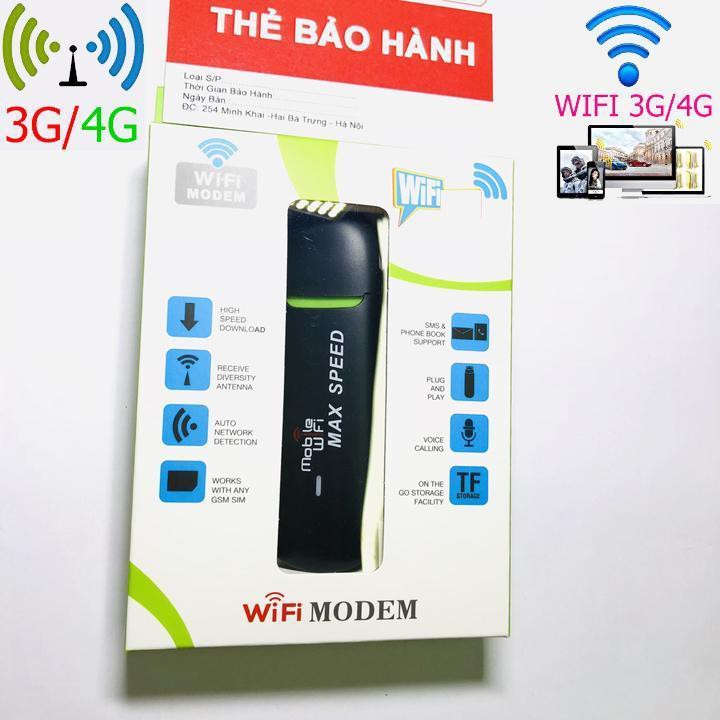 [Mã ELFLASH5 giảm 20K đơn 50K] SIỂU RẺ SIÊU HÓT BỘ DCOM VÍP Modem wifi dcom 3g 4g Max Speed