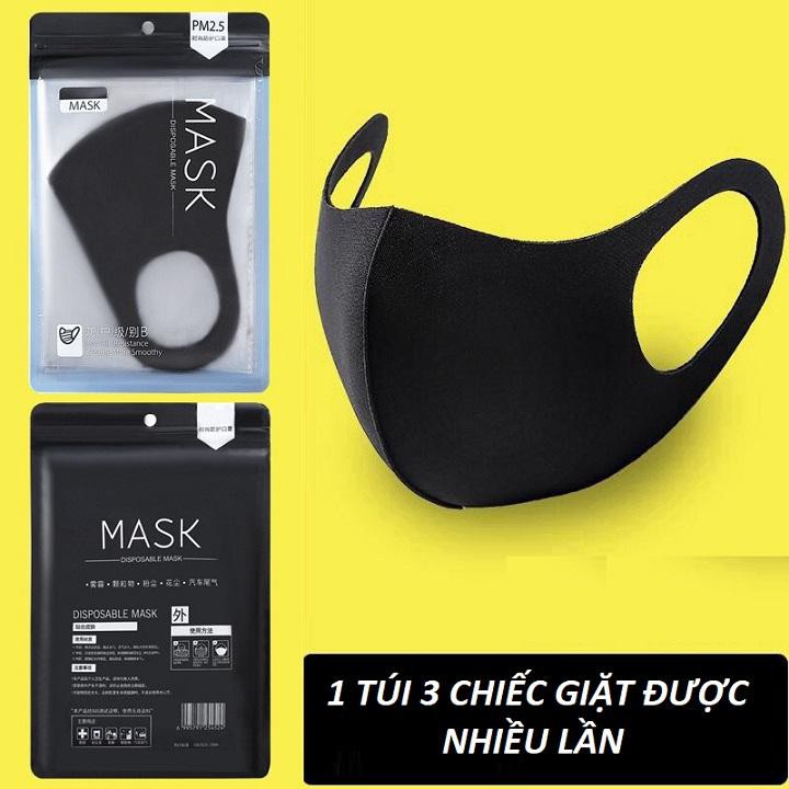 TÚI 3 CHIẾC KHẨU TRANG MASK NHẬP KHẨU CAO CẤP  88024