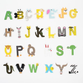 Chữ Cái Alphabet A-Z Sew Patch Ủi Lên Quần Áo