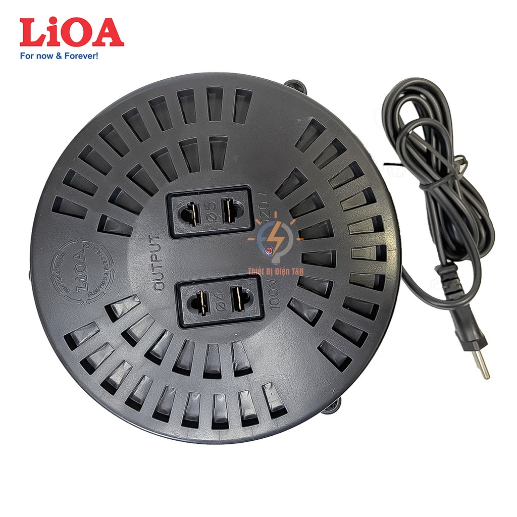 Biến áp 220v ra 110v, đổi nguồn 220v sang 110v, biến áp tự ngẫu LIOA, DN006, Công Suất 0.6kva, 600VA