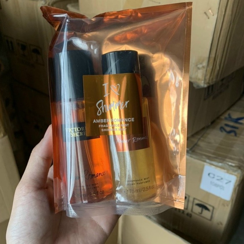 Một Túi 2 Chai Xịt Thơm Body I ❤️ Shimmer Vic 75ML*2 Hàng Trung | BigBuy360 - bigbuy360.vn