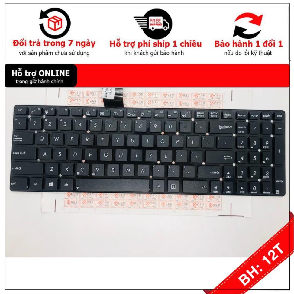 BH 12TH Bàn Phím Laptop Asus K55V K55VD K55VJ K55VM K55VS A55 K75 Series Hàng mới - Bảo hành Toàn Quốc
