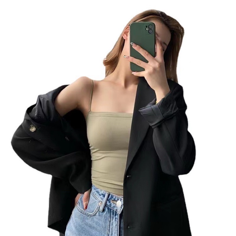 Áo hai dây bra dây mảnh đệm ngực