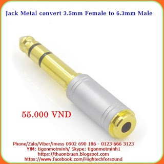 Jack chuyển 6ly đực ra 3ly cái