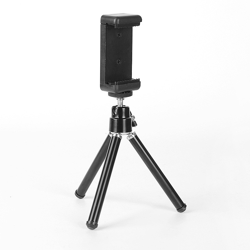 Đầu kẹp điện thoại cho Tripod, gậy tự sướng và gắn thêm phụ kiện đèn kết nối khóa 1/4 - kích thước 7.5-11cm