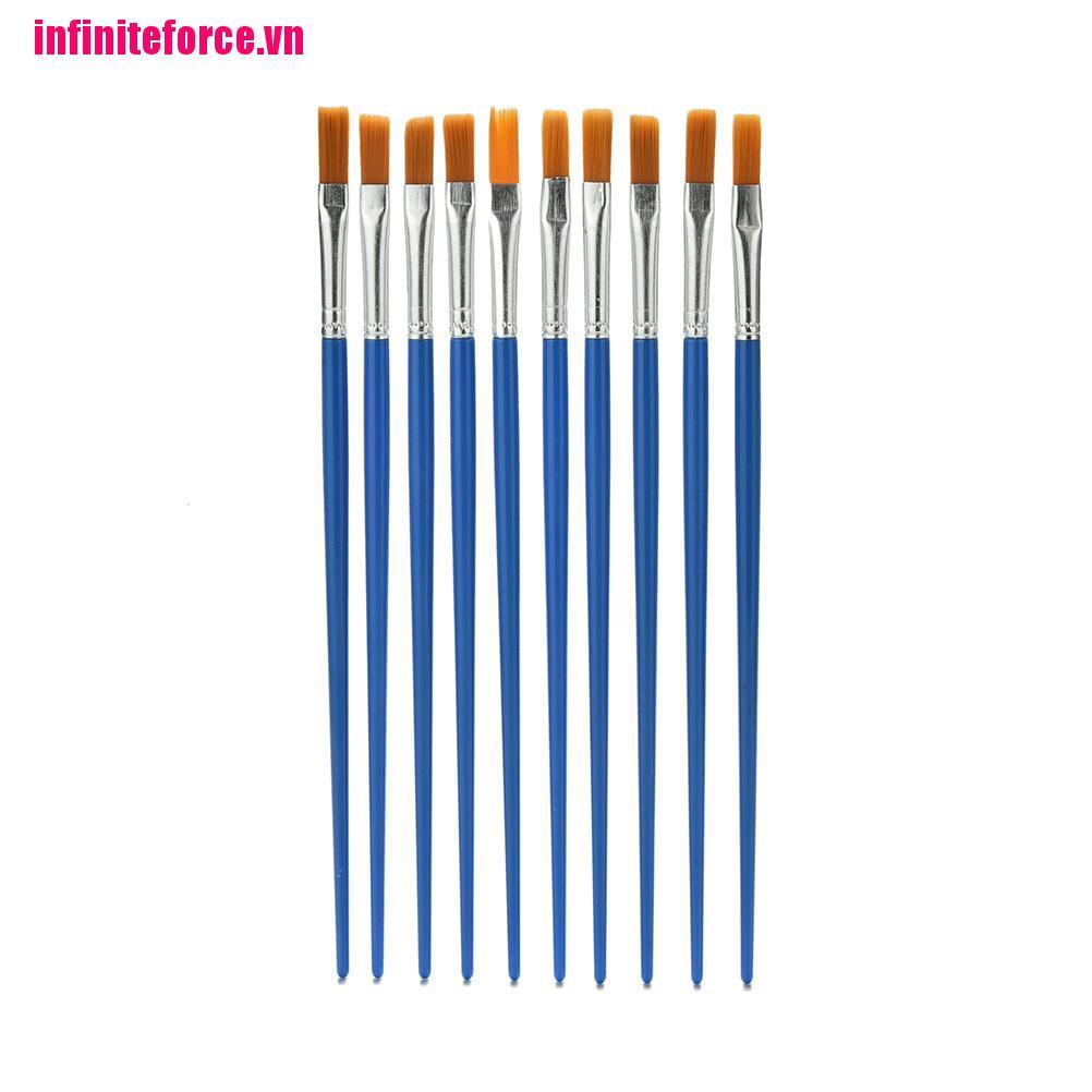 Bộ 10 Cọ Vẽ Màu Nước Chuyên Dụng