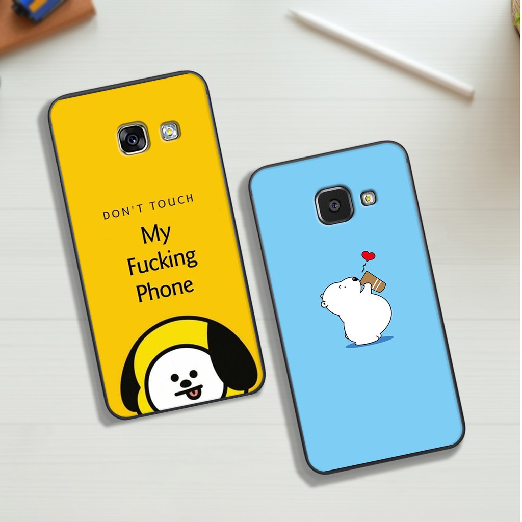 ốp sam sung in hình HỌAT HÌNH CUTE NGỘ NGHĨNH cho máy ss A3-A5-A7-2016-2017
