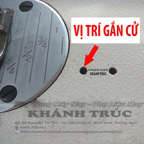 Cử lai 16mm (5/8") máy may 1kim công nghiệp