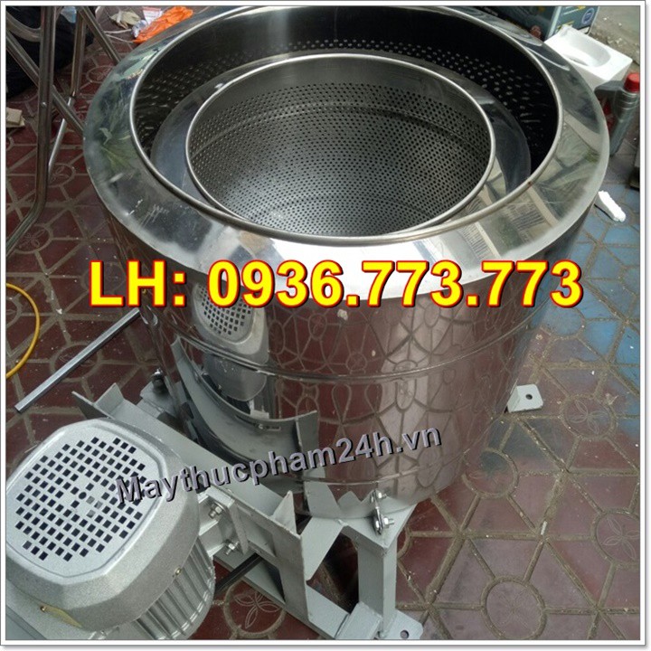 Máy vắt ly tâm 2 vỏ inox motor 1,1kw siêu khỏe, vắt siêu kiệt