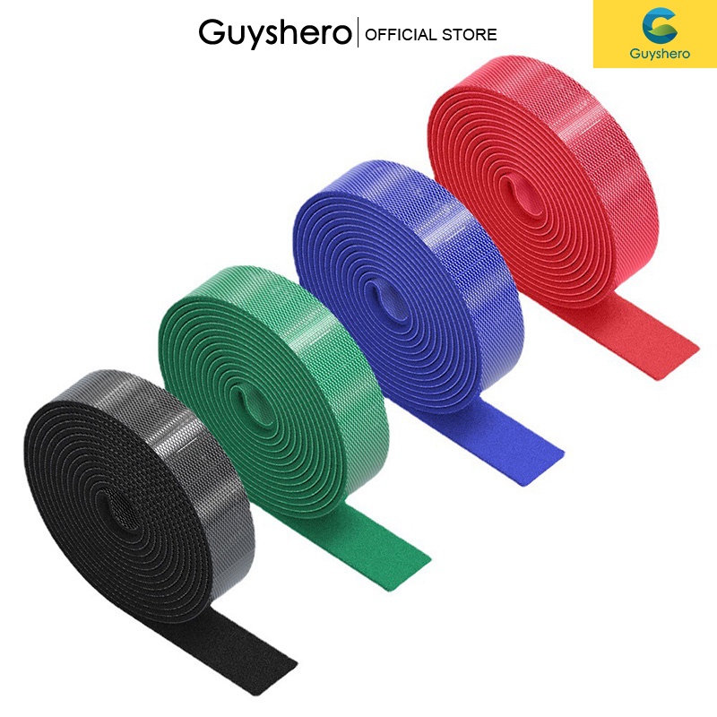 Guyshero Dây buộc khóa dán 100cm tái sử dụng được