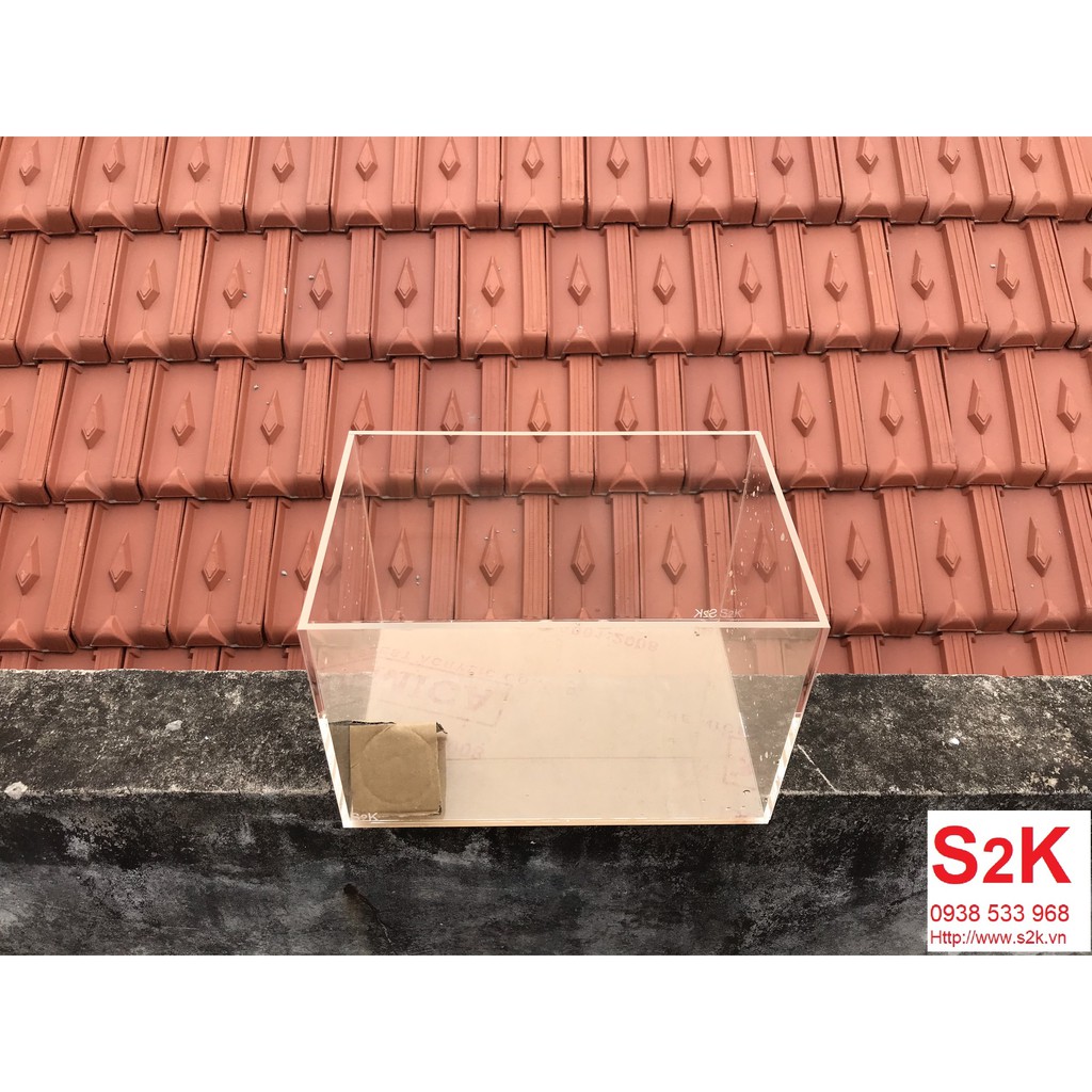 Bể acrylic 15x10x15, Siêu trong, siêu nhẹ hồ mika phù hợp cho nuôi cá, cây thủy sinh.Dùng kèm theo đèn, bơm, lọc