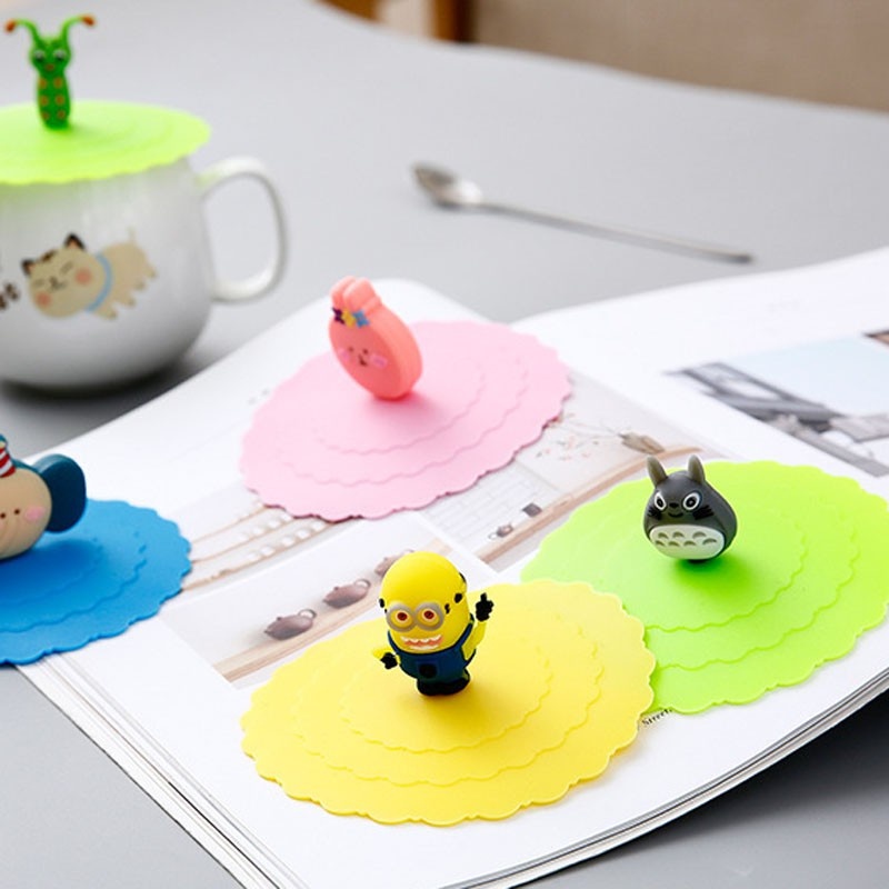 (Bán Buôn Sỉ) Nắp Đậy Ly Bằng Silicone An Toàn Đa Năng Tiện Dụng