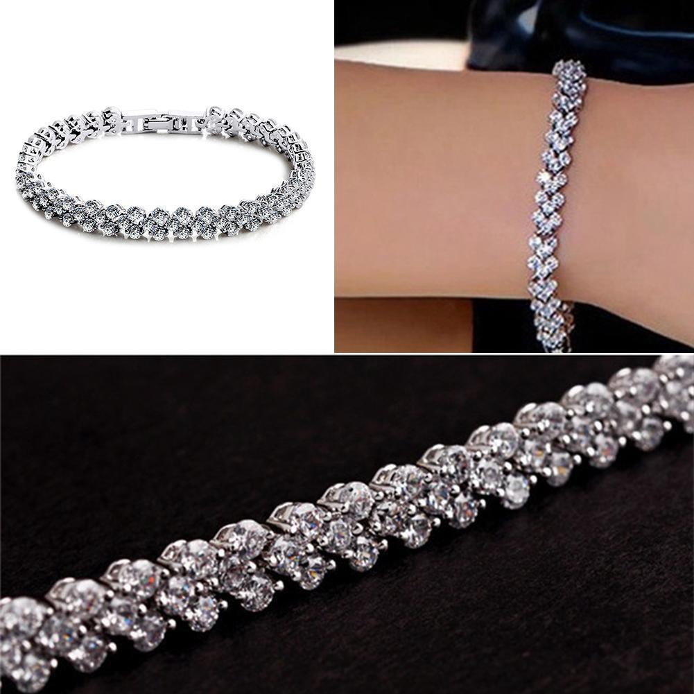 Vòng tay người phụ nữ quyến rũ pha lê rhinestone Vòng đeo tay mạ bạc Om Mani Padme Hum cho Wan