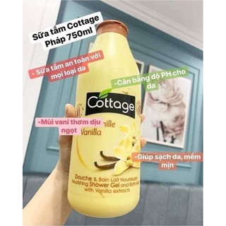 SỮA TẮM COTAGE 750ML CHUẨN PHÁP SIÊU THƠM