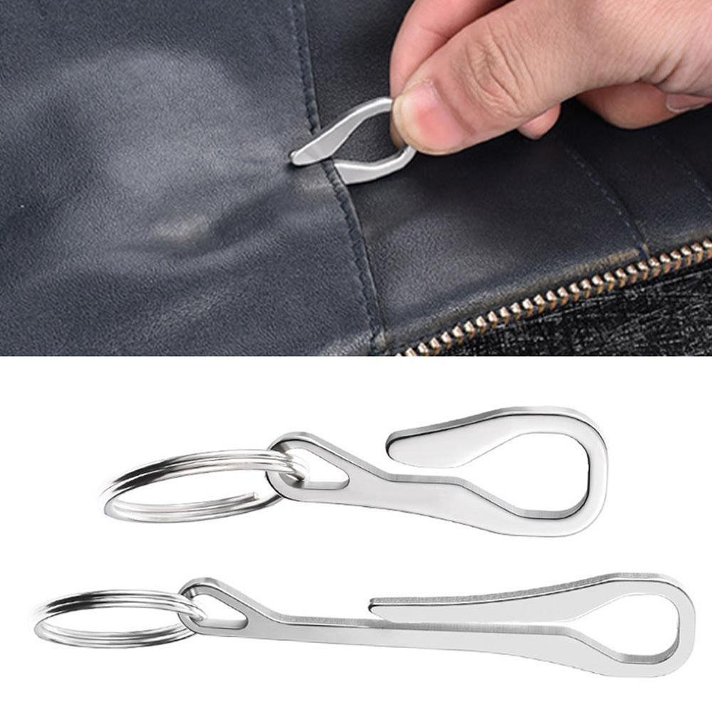 Móc Khóa Sinh Tồn Bằng Thép Không Gỉ Màu Ngà