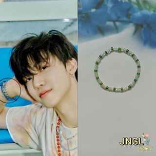 Vòng Đeo Tay Jaemin NCT Vòng Tay Handmade Chuỗi Hạt Màu Xanh Lá