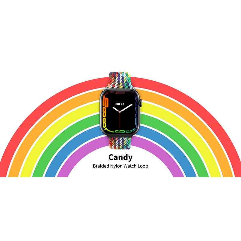 Dây Đeo SwitchEasy Candy Braided Nylon Apple Watch (Size 38/40/41/42/44/45mm) (Series 1-7/SE)