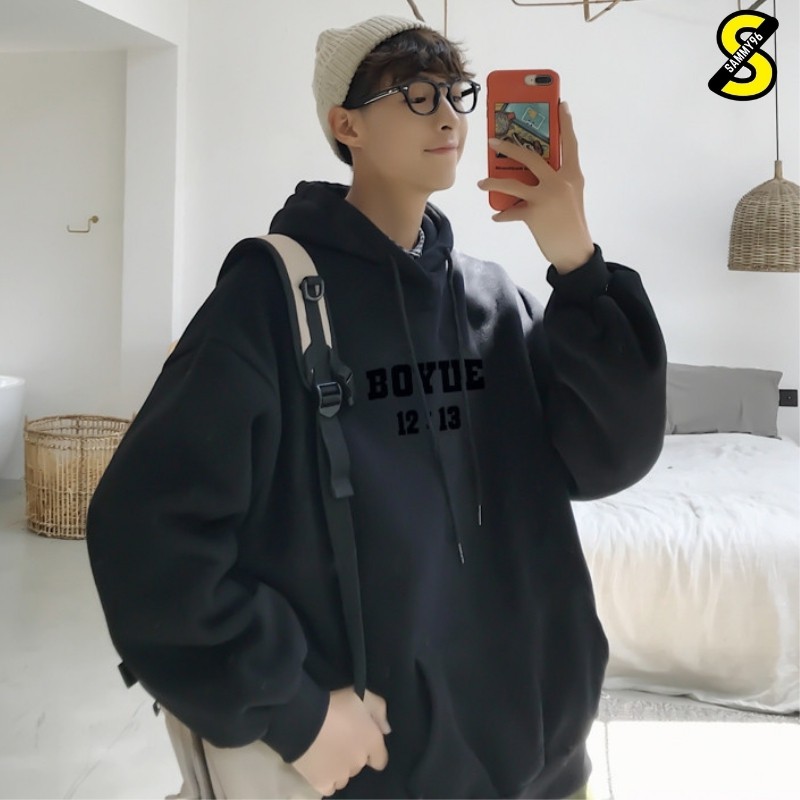 Áo hoodie nỉ ngoại ulzzang cặp đôi unisex nam nữ sweater local brand khoác zip choàng cardigan chống nắng BOYUE