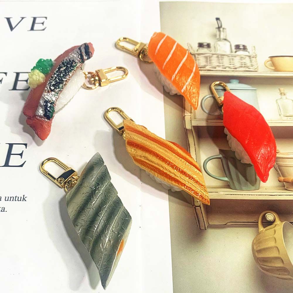 Móc khóa hình sushi cá hồi Nhật Bản xinh xắn