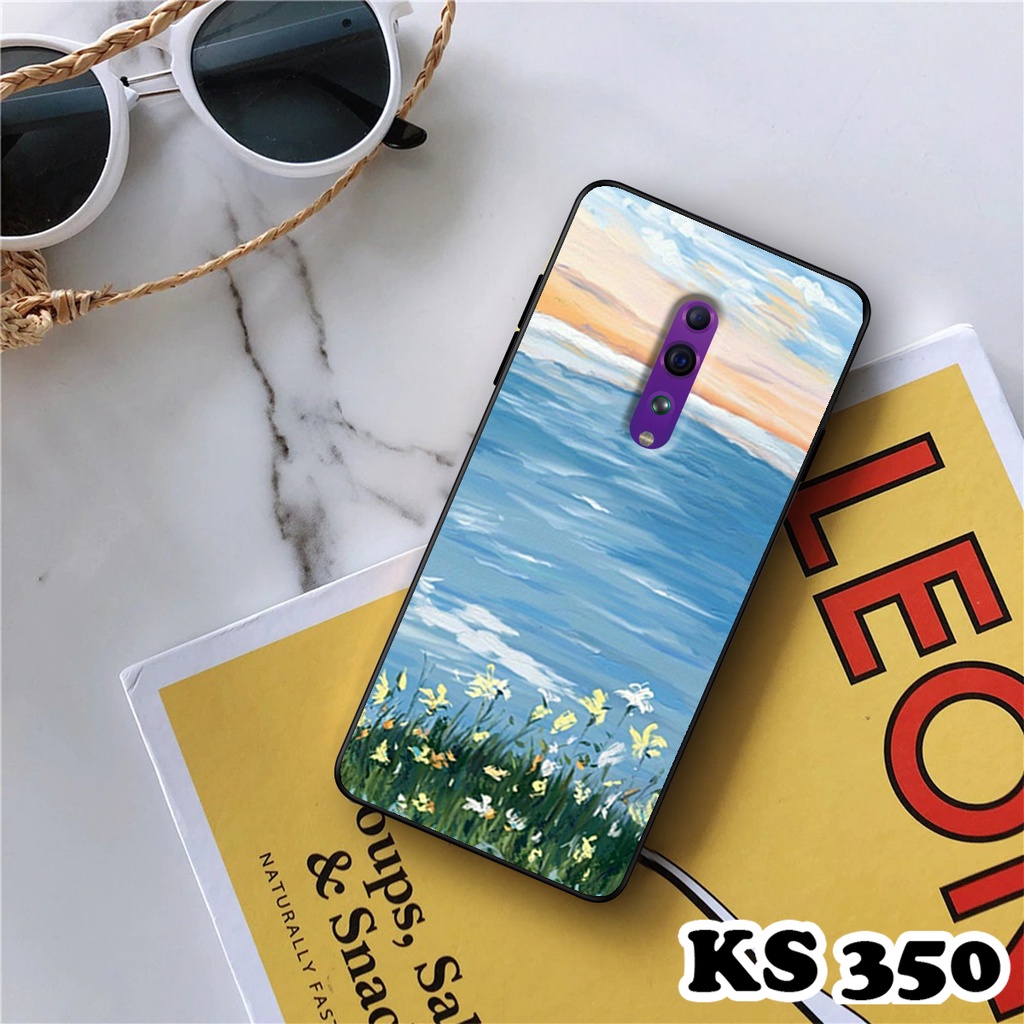 Ốp lưng Oppo Reno Z - Oppo Reno - Ốp in hình Cánh đồng hoa - Chất liệu TPU siêu bền