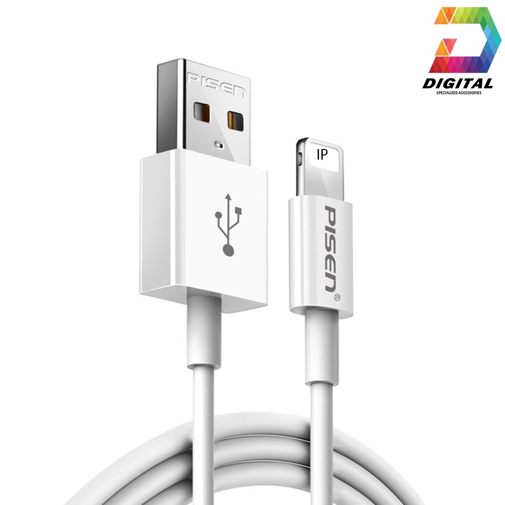 Cáp Sạc Pisen Chính Hãng Dài 1 Mét Dành Cho IPtablet Táo