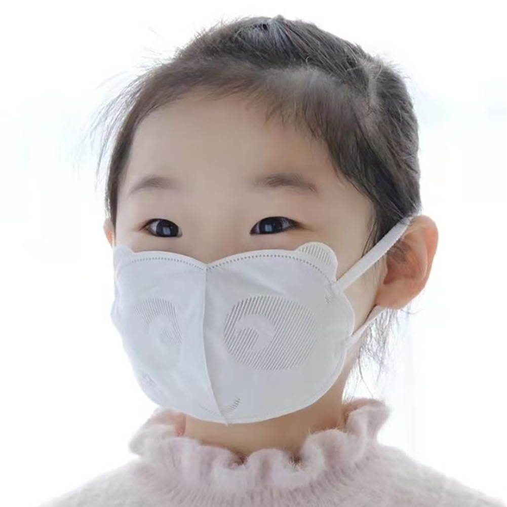 Hộp 10 Khẩu trang cho bé 1-3 tuổi mầm chồi lá 3D hình gấu kháng khuẩn cao cấp, hình ngẫu nhiên