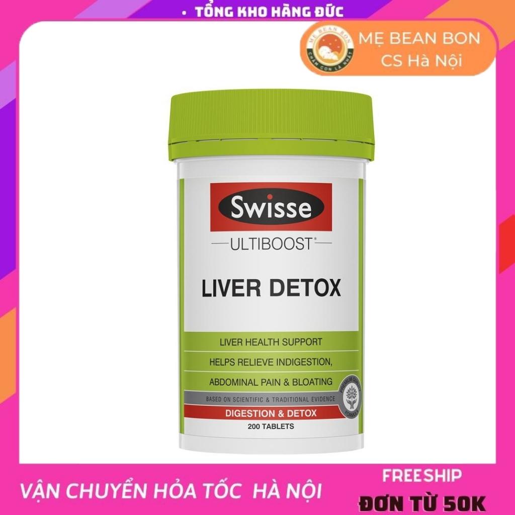 Viên uống hỗ trợ thải độc gan Swisse Ultiboost Liver Detox, Úc  bổ gan và giảm bớt khó tiêu