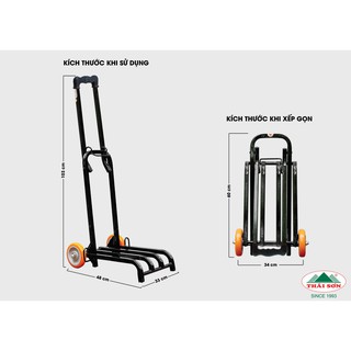 XE ĐẨY XẾP GỌN THÁI SƠN TRỌNG TẢI 70KG.