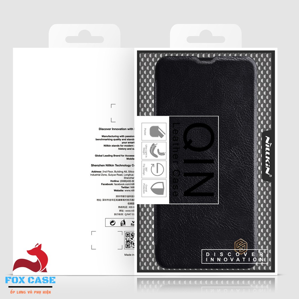 Ốp lưng bao da S21, S21 Plus, S21 Ultra Nillkin Leather Case QIN chính hãng - Fox Case