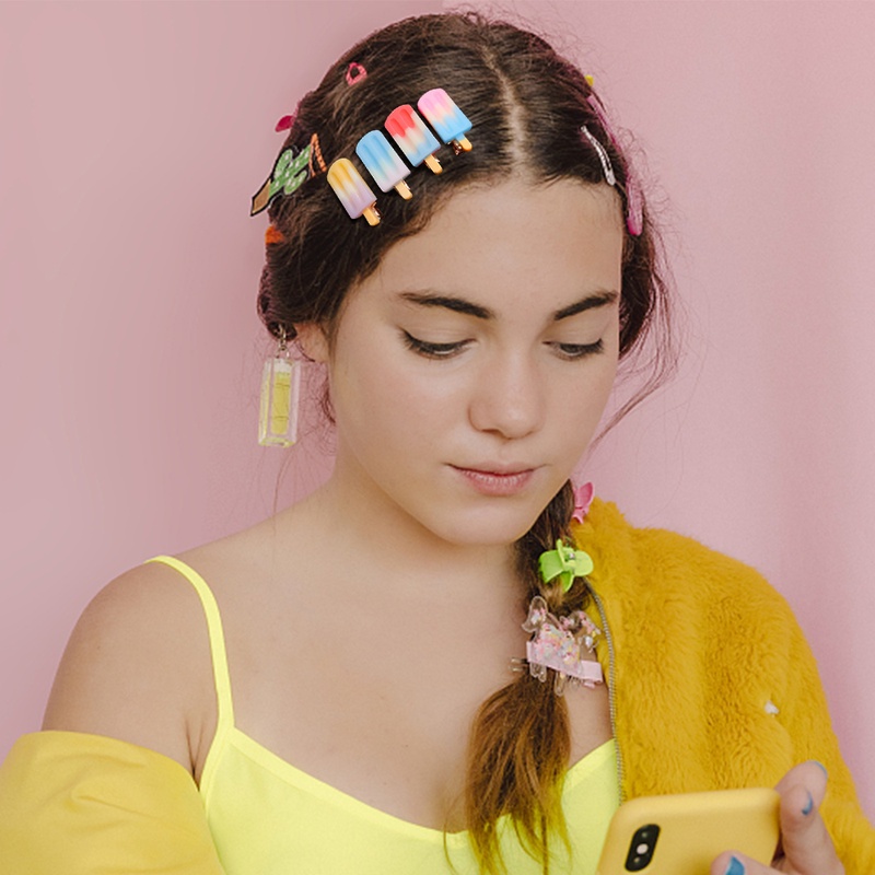 Kẹp Tóc Hình Cây Kem Thời Trang Hàn Quốc