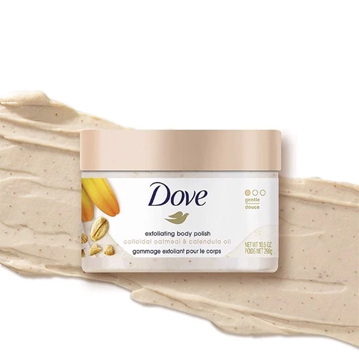 Tẩy Tế Bào Chết Body Dove Bản Thái 298ml Loại Bỏ Lớp Bụi Bẩn Toàn Thân Dưỡng Da Từ Sâu Bên Trong