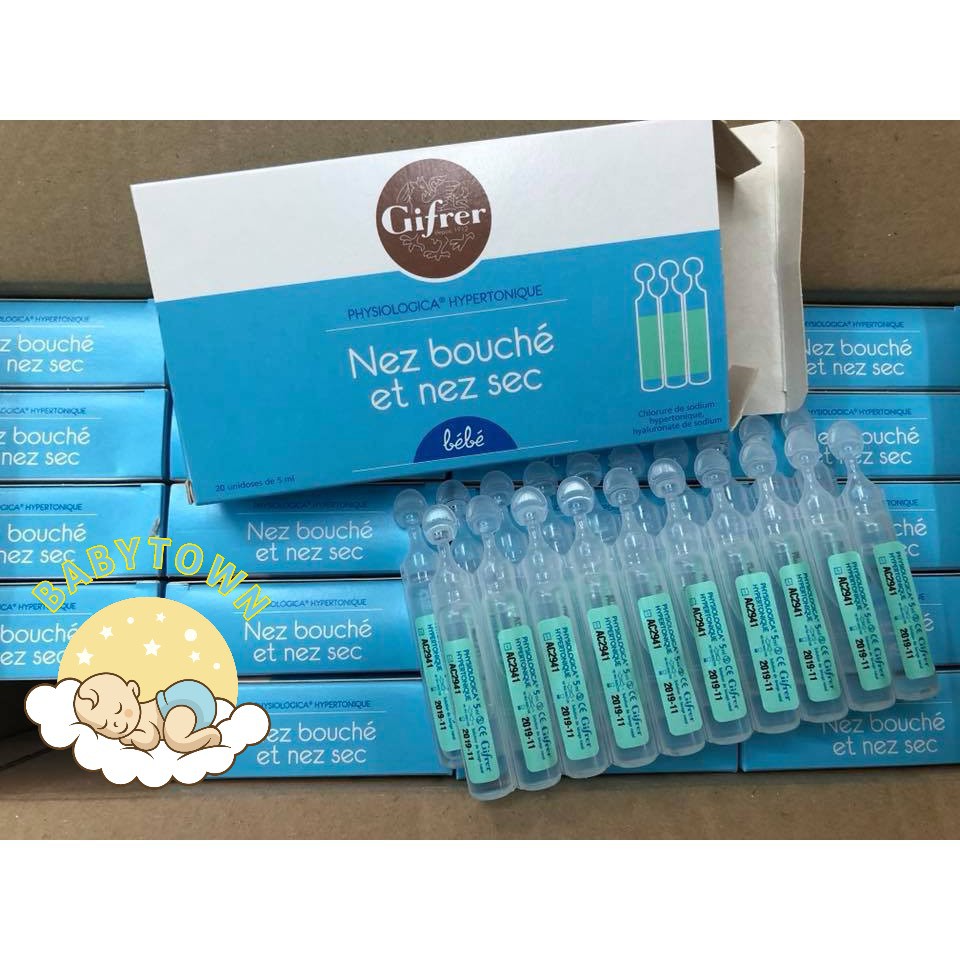 Fysoline/Physiodose - Nước muối sinh lý Pháp - Vệ sinh mắt, mũi, miệng cho bé